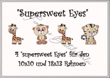 Tierpaket "Super sweet Eyes" (10x10 ; 18x13)